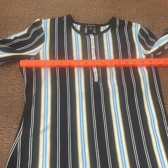 Brooks Brothers Women’s Striped Lounge Cotton Pj Top Size large - Picture 4 of 6